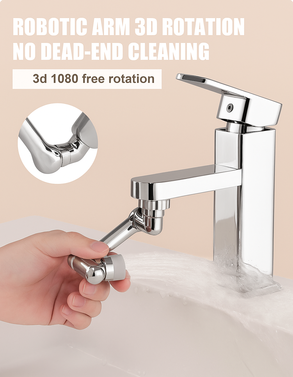 Luke-Rotating 1080° Universal Faucet Extender
