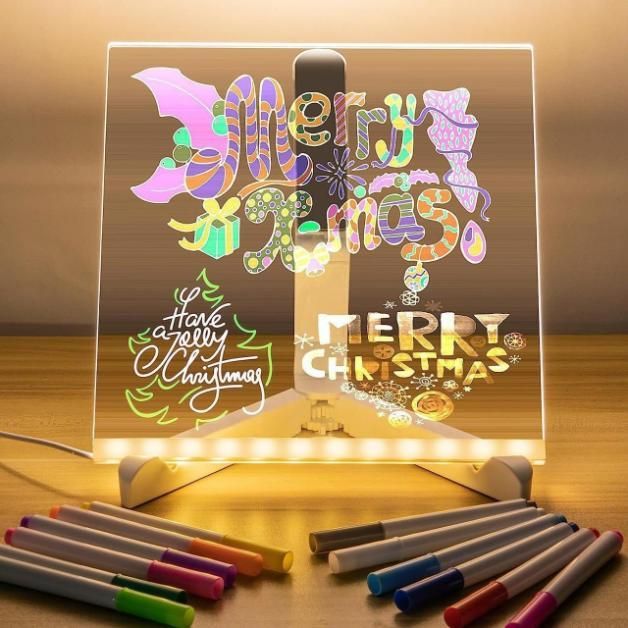3D Acrylic Writing Pad with Color Markers