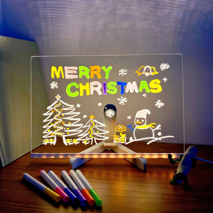 3D Acrylic Writing Pad with Color Markers
