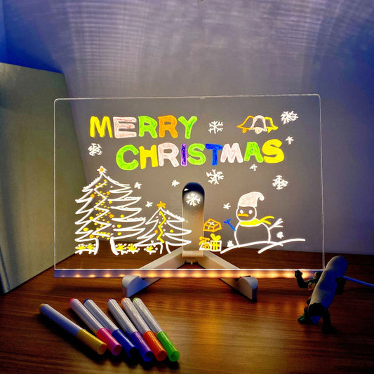 3D Acrylic Writing Pad with Color Markers